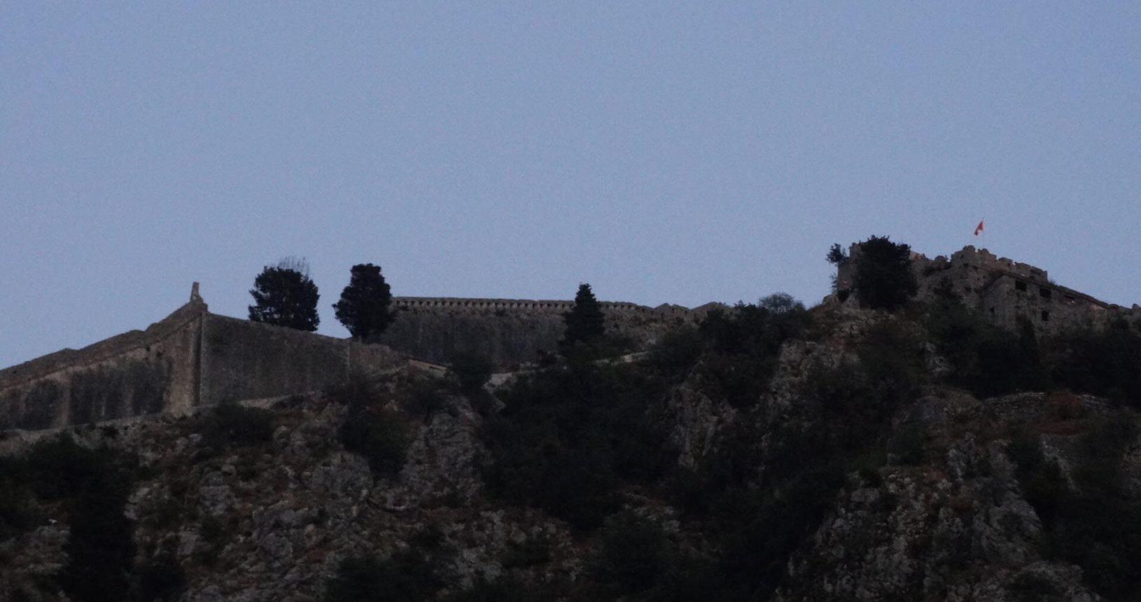 Kotor Fortress at night