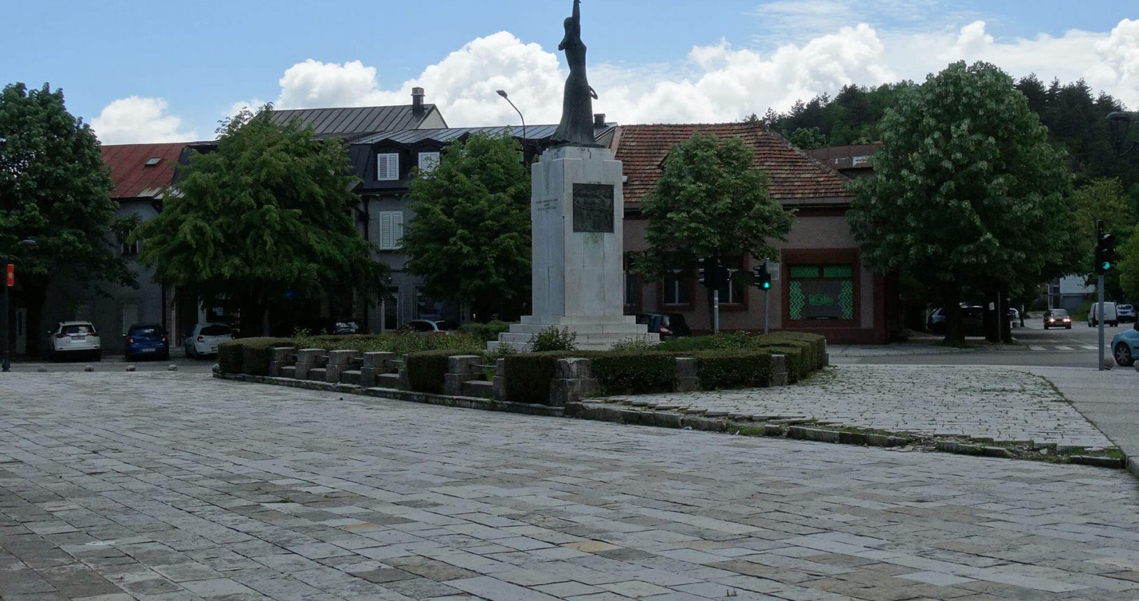 On the square in Cetinje