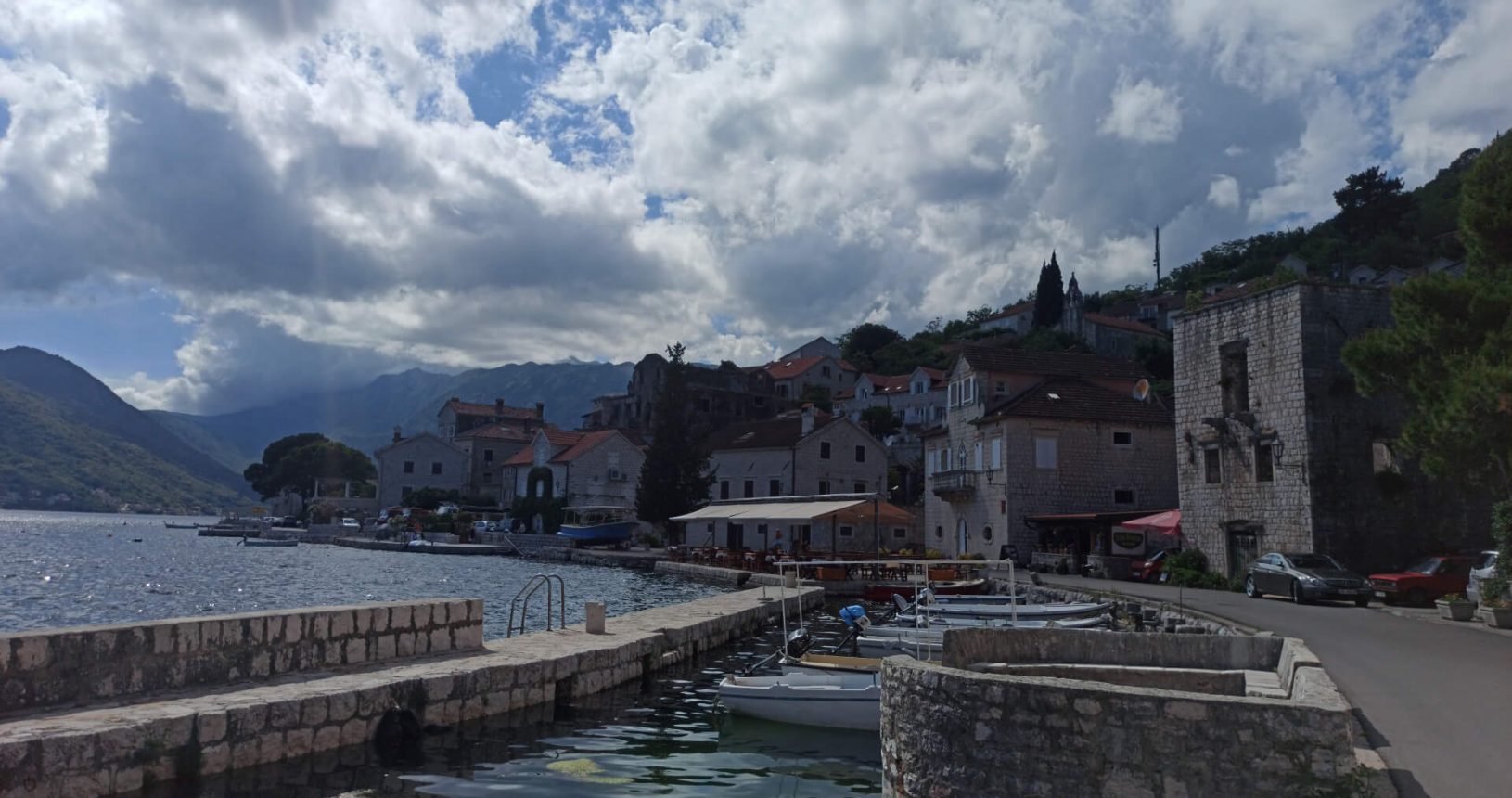 In love with nature and old town Perast