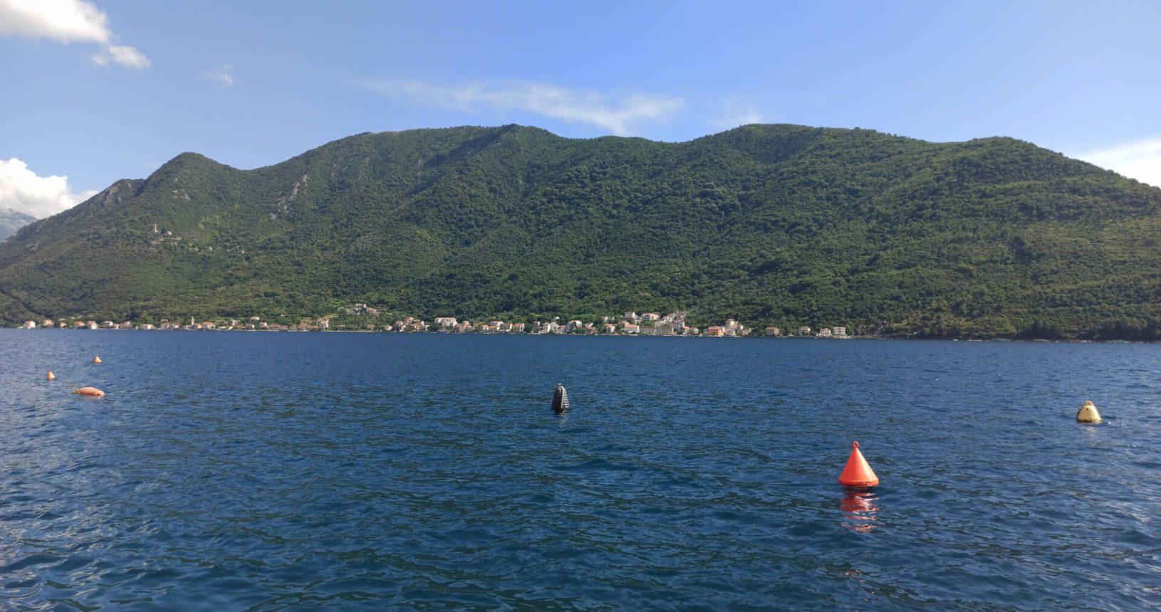 Other side of the sea bay Perast