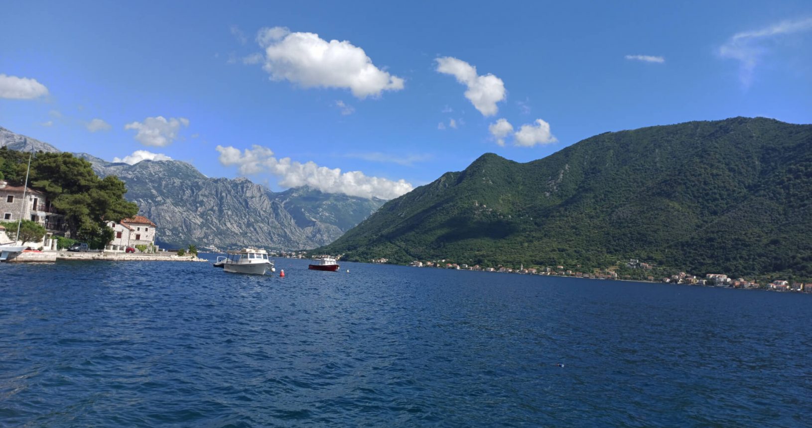 Perast fantastic sky and mountains