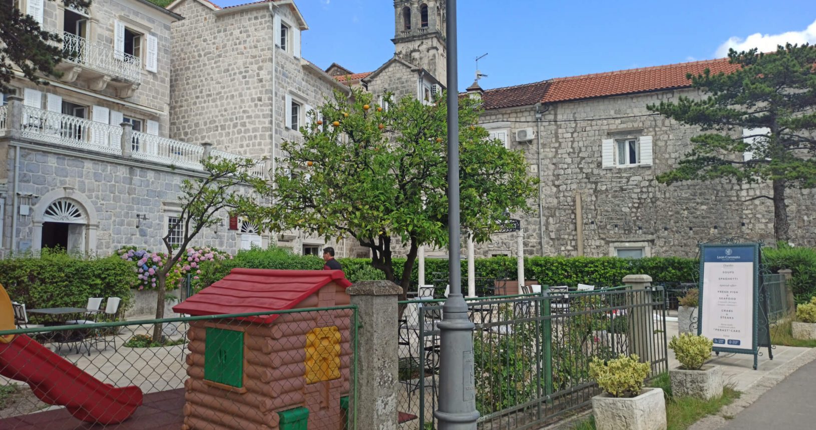 Playground for kids in Perast