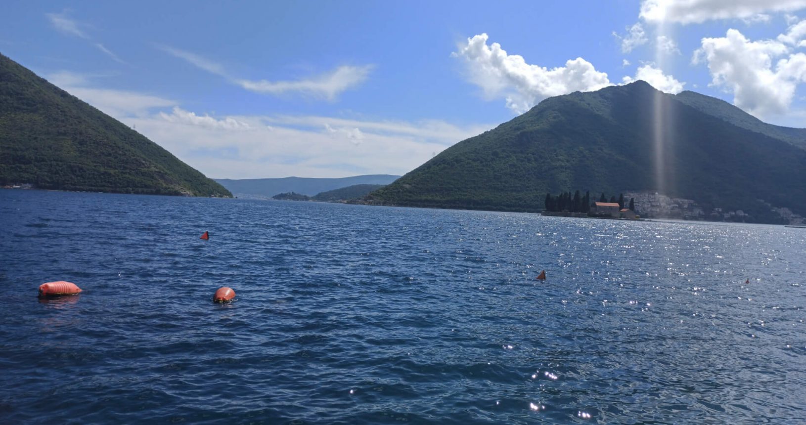 Sea view island in front of Perast