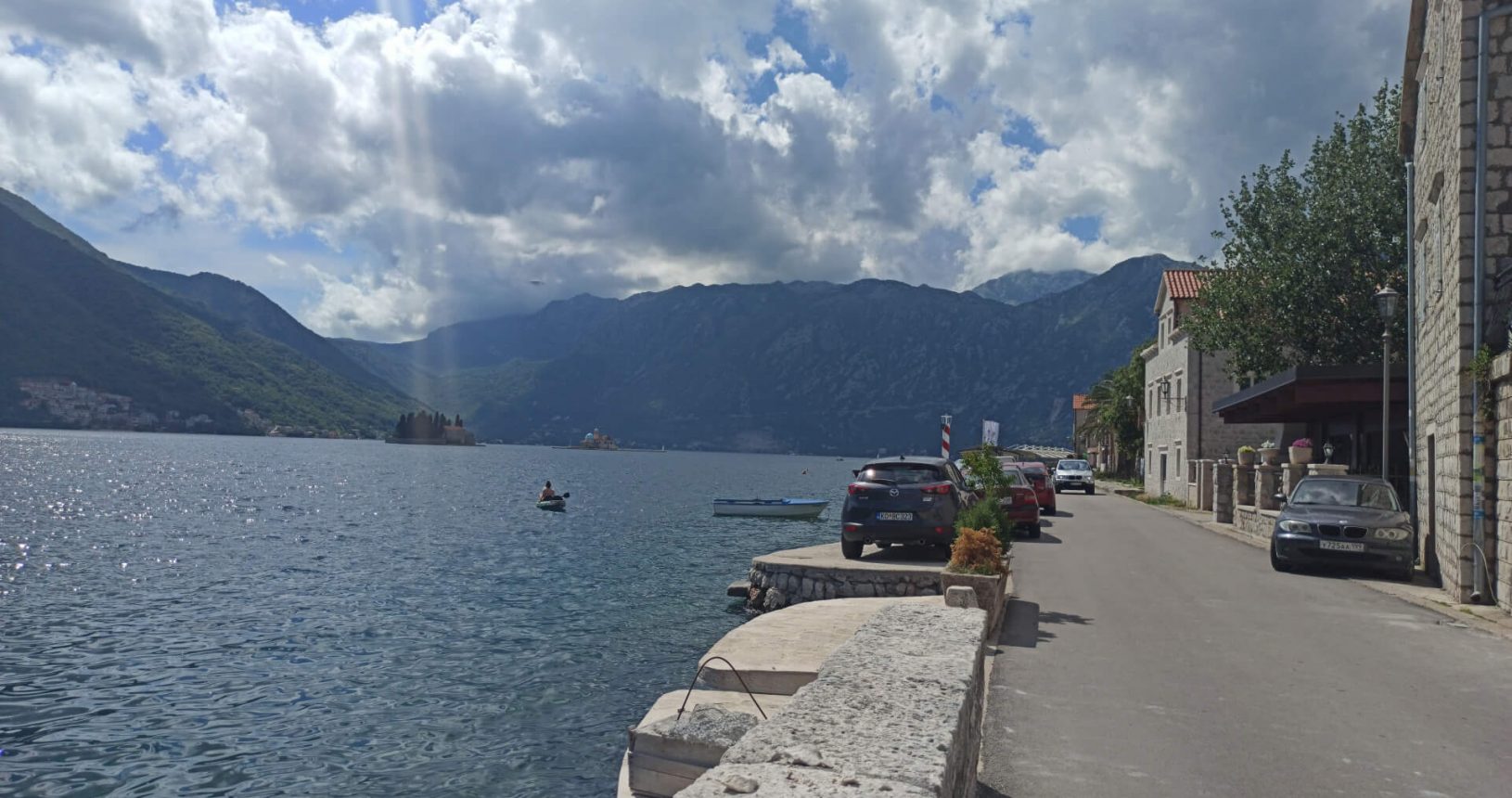 Small parking places Perast