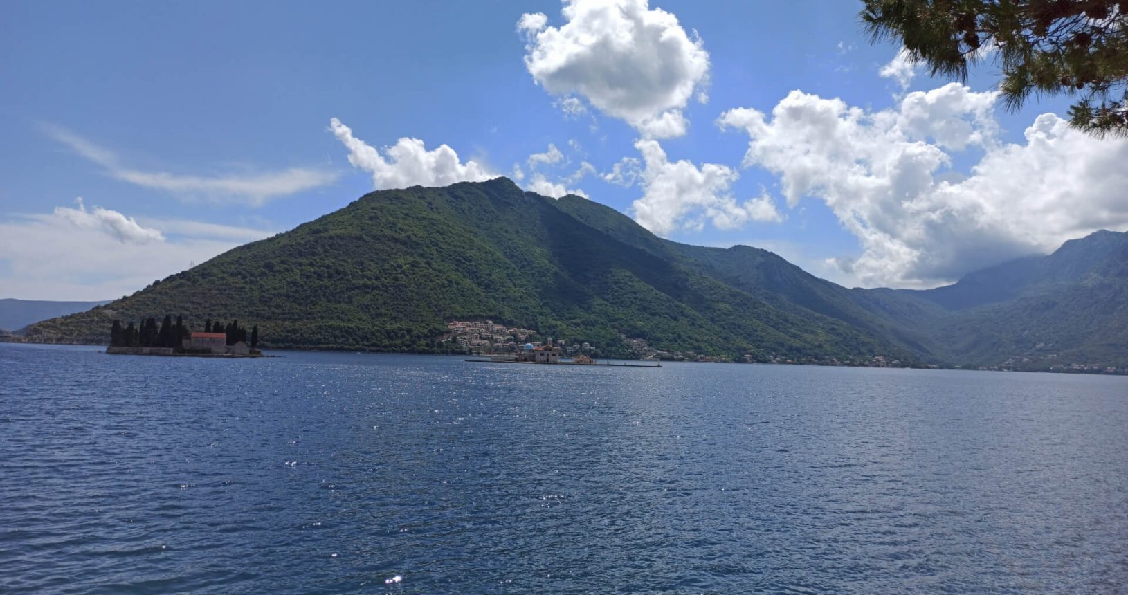 The eview from Perast to the islands