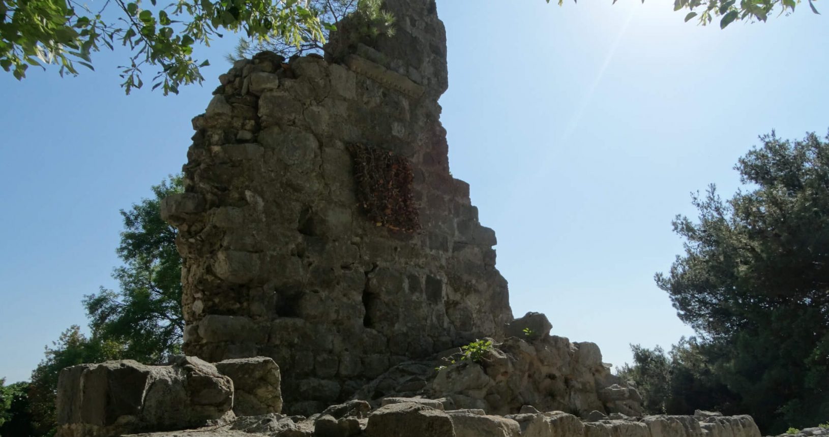 The ruins in the ancient town in Old Bar