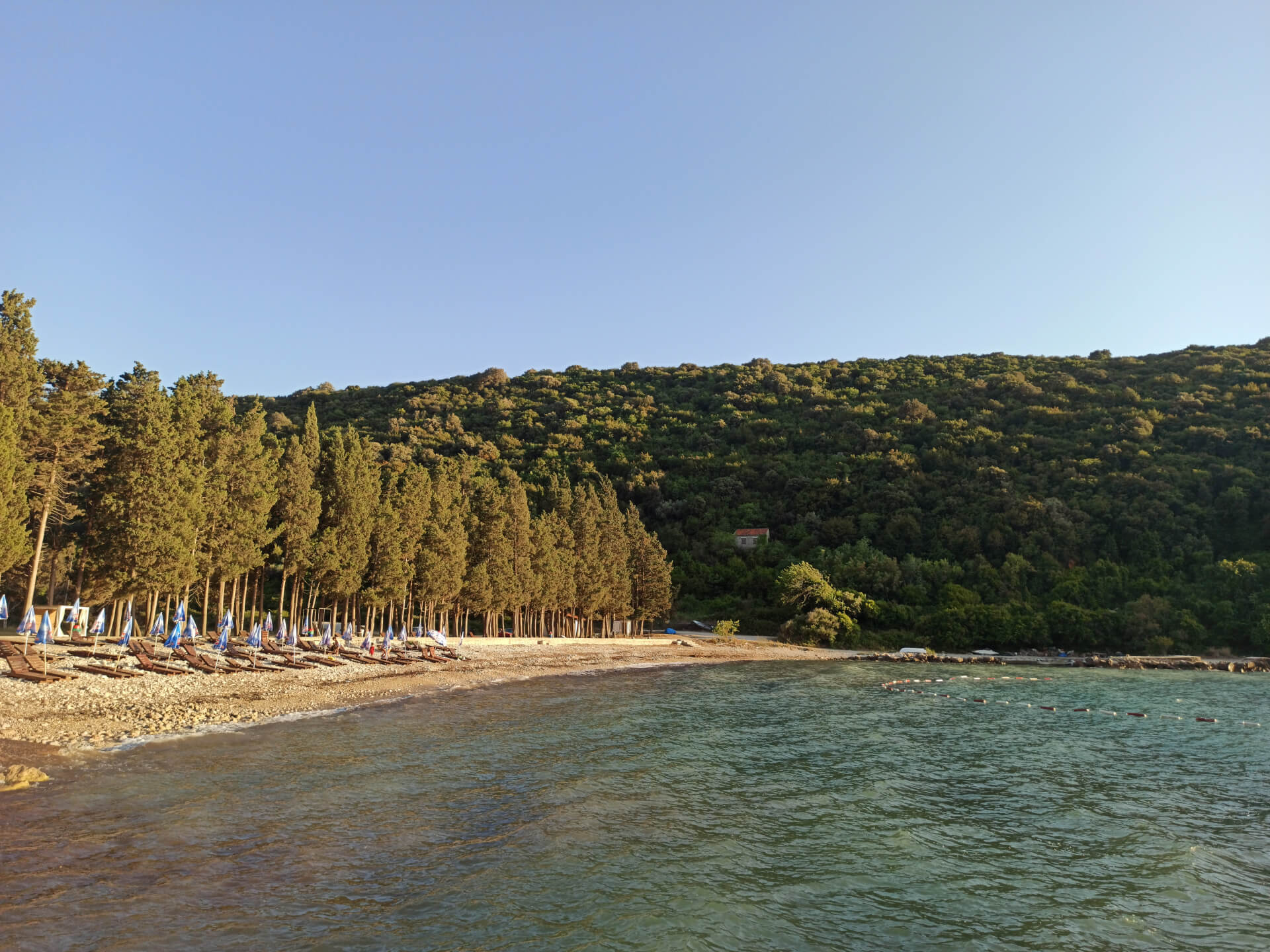 Adriatic coast at Valdanos beach