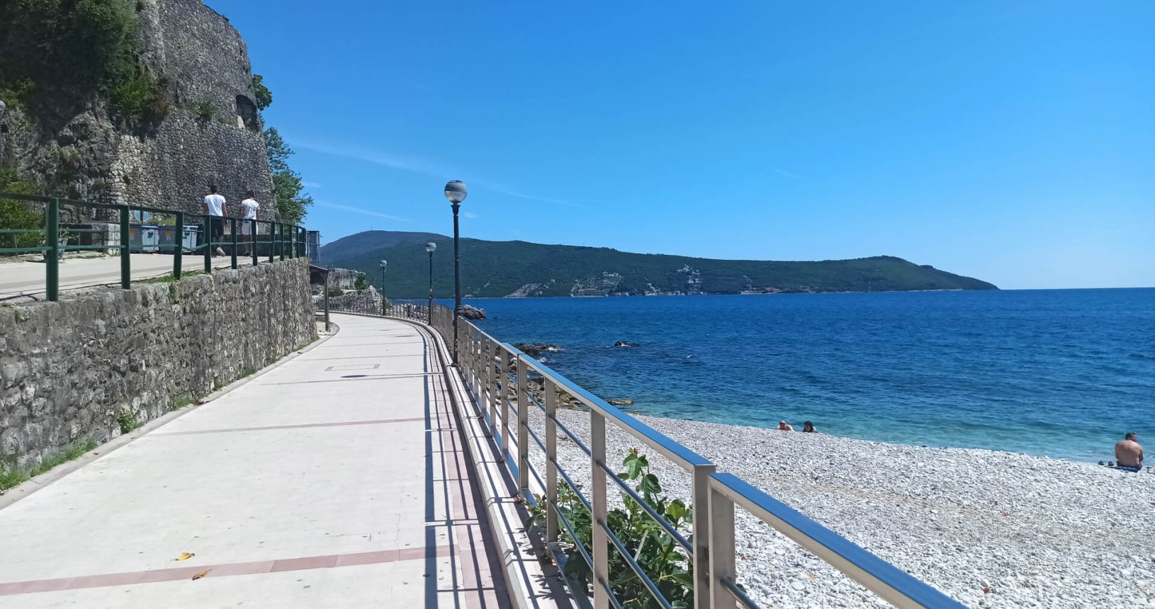 Promenade near Old town and Herceg Novi Beach