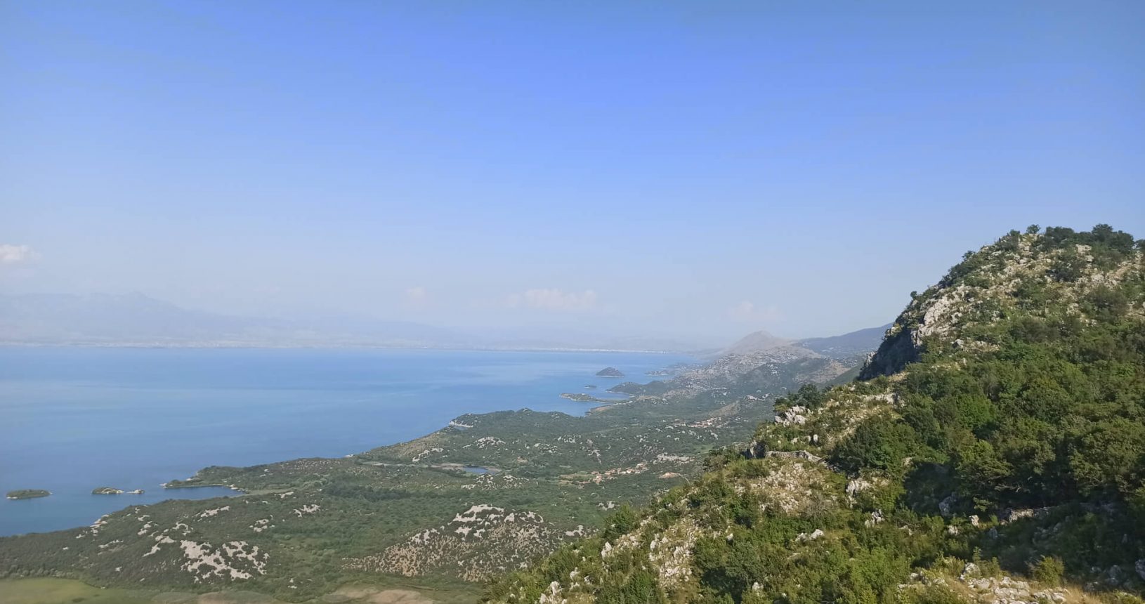 Lake and hills. Viewpoint Livari