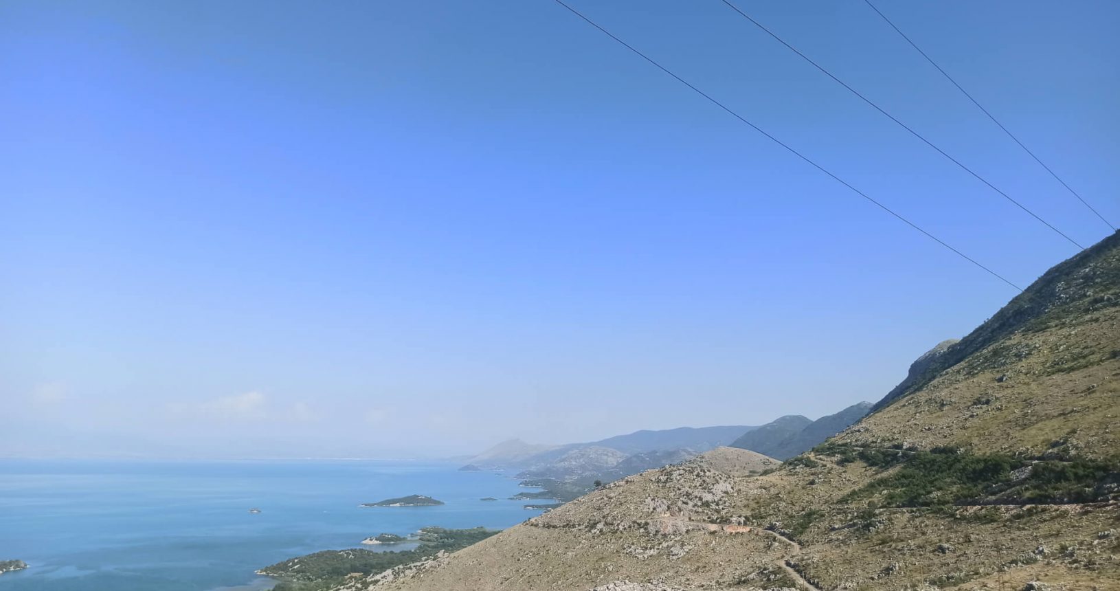 Mountain side and lake. Viewpoint Donji Murici