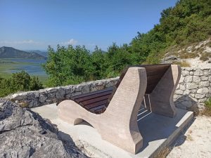 Watching Skadar lake from Viewpoint Godinje