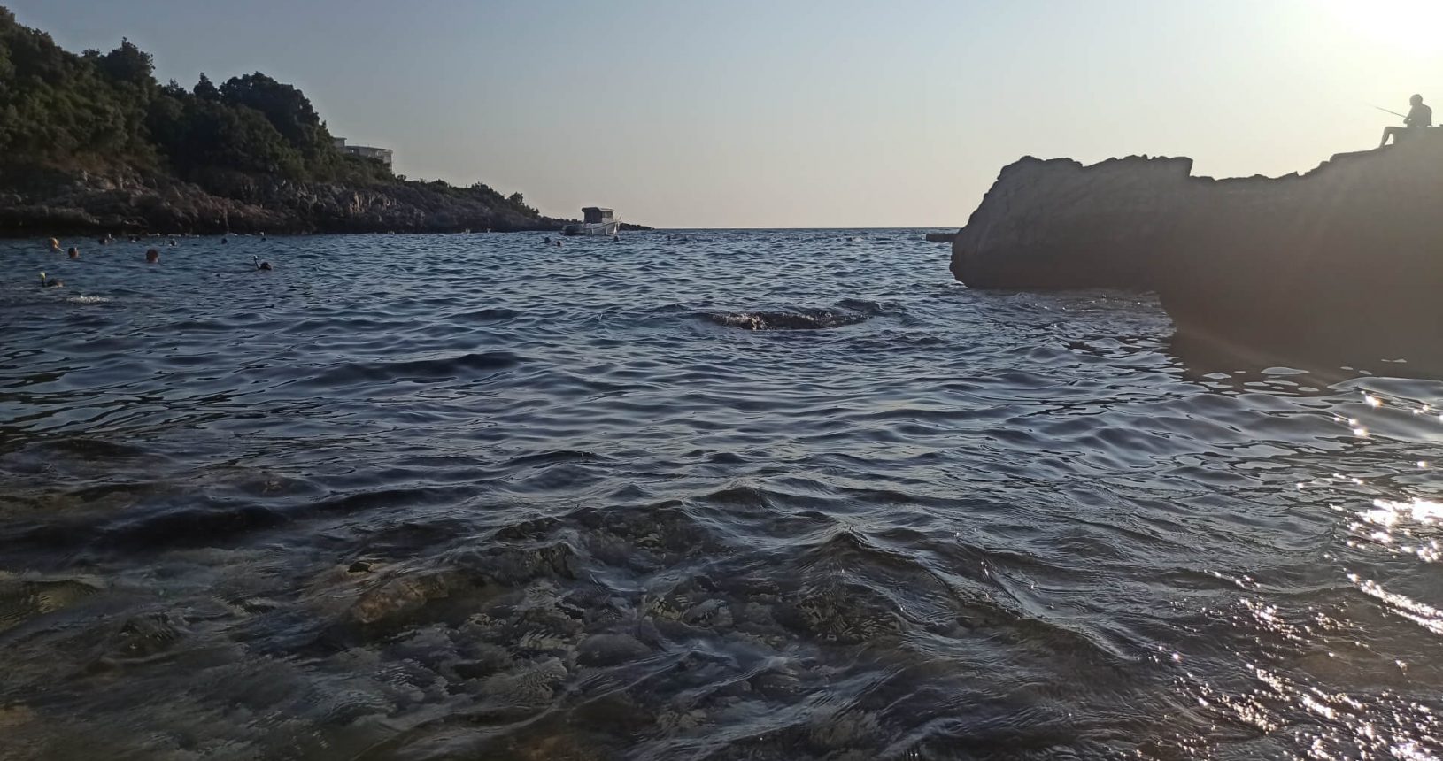 Clear transparent water at Paljuskovo beach