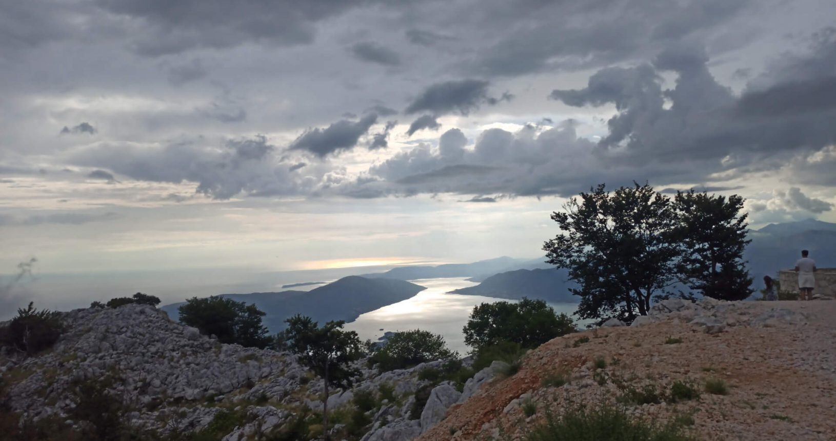 Shapes of the sky. View point for Kotor and Tivat Bay