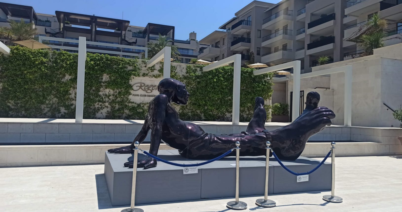Summer sculpture 7 near 5 srar hotel in Porto Montenegro