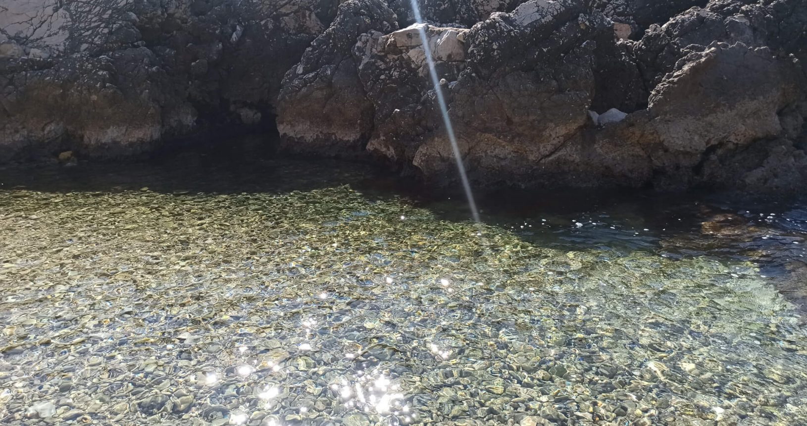 Shining transparent sea water at Hladna Uvala