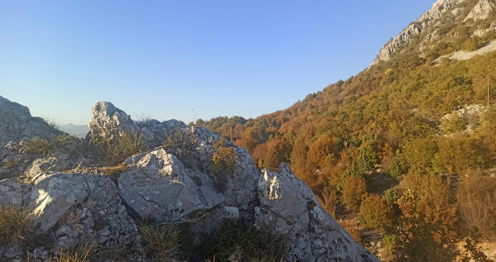 Stones and beautiful mountains top of Viewpoint Kuk Ledinski