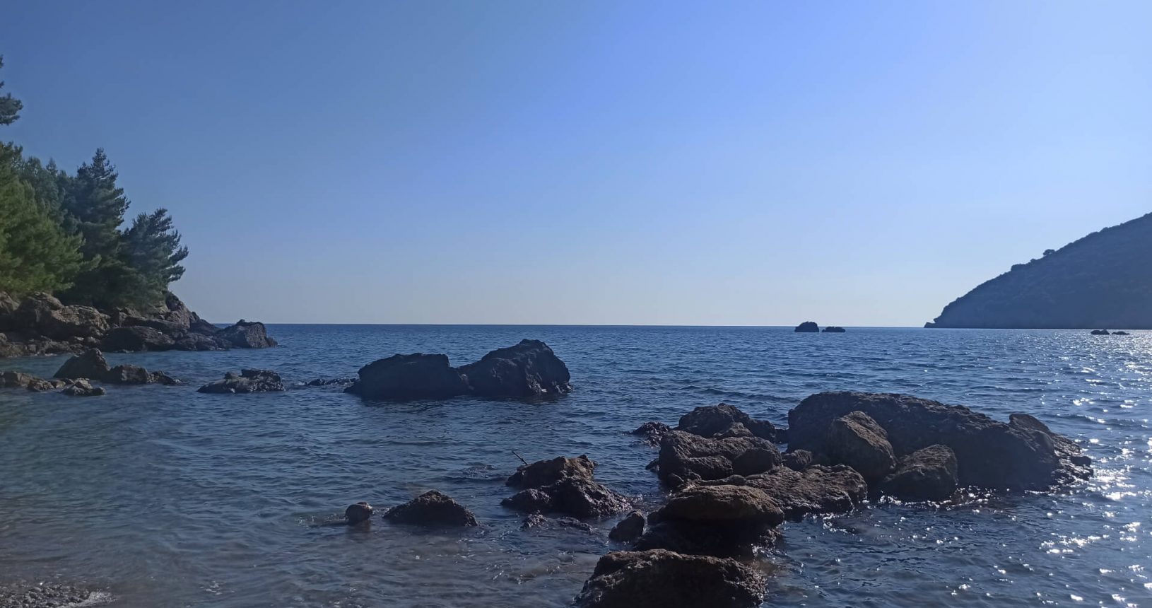 Stones and shining sea Little Maljevik Beach