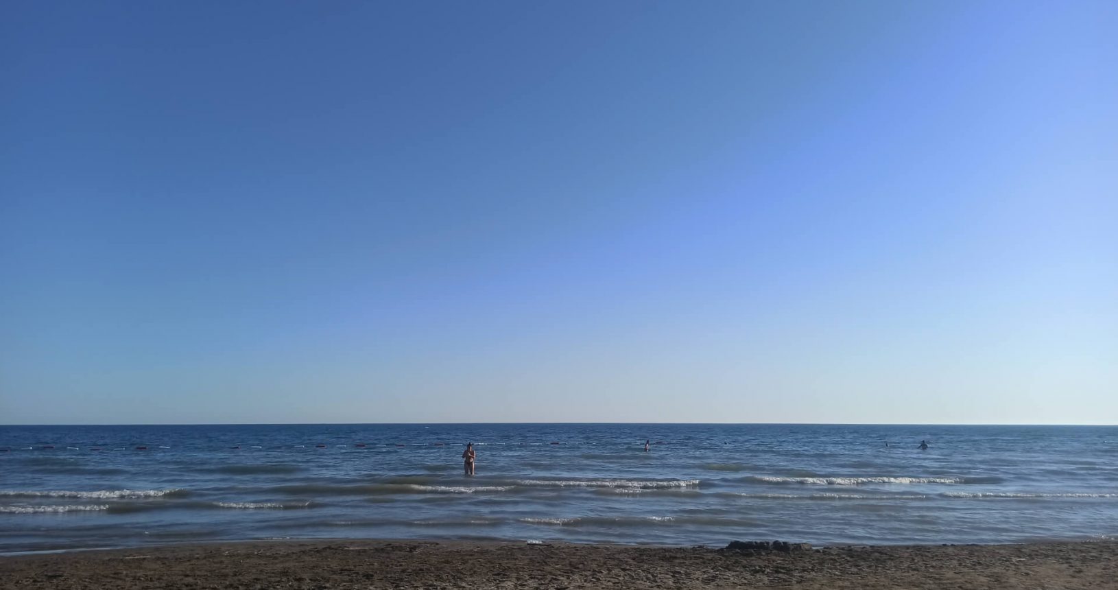 White beach Adriatic sea