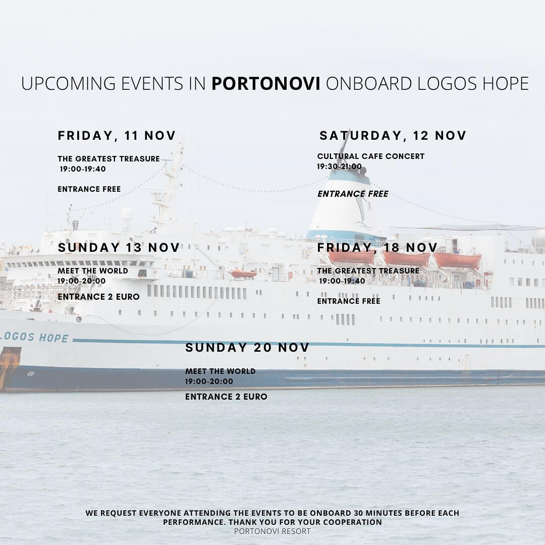 Events on Logos Hope in Portonovi