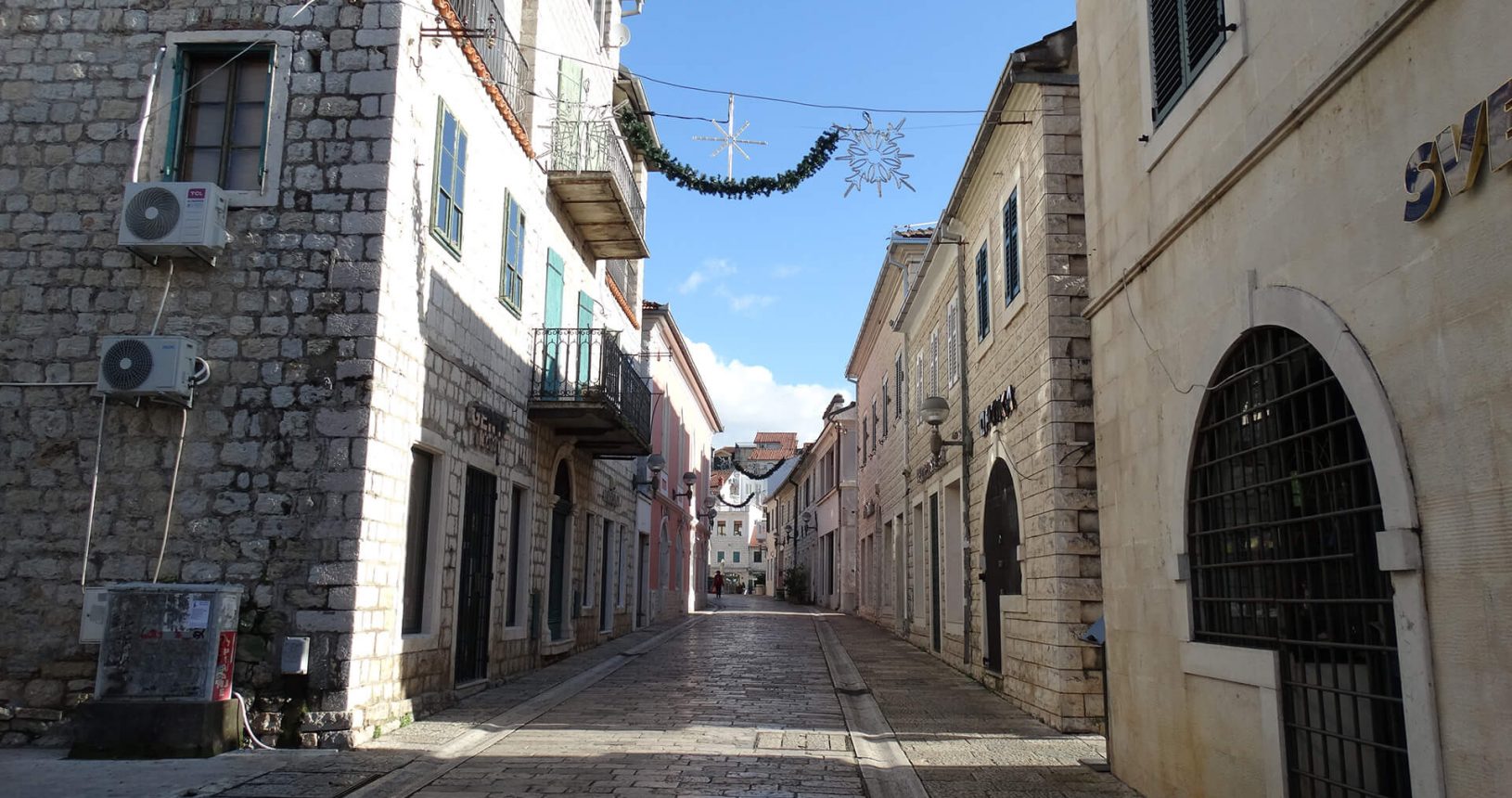 Cozy streets in Herceg Novi