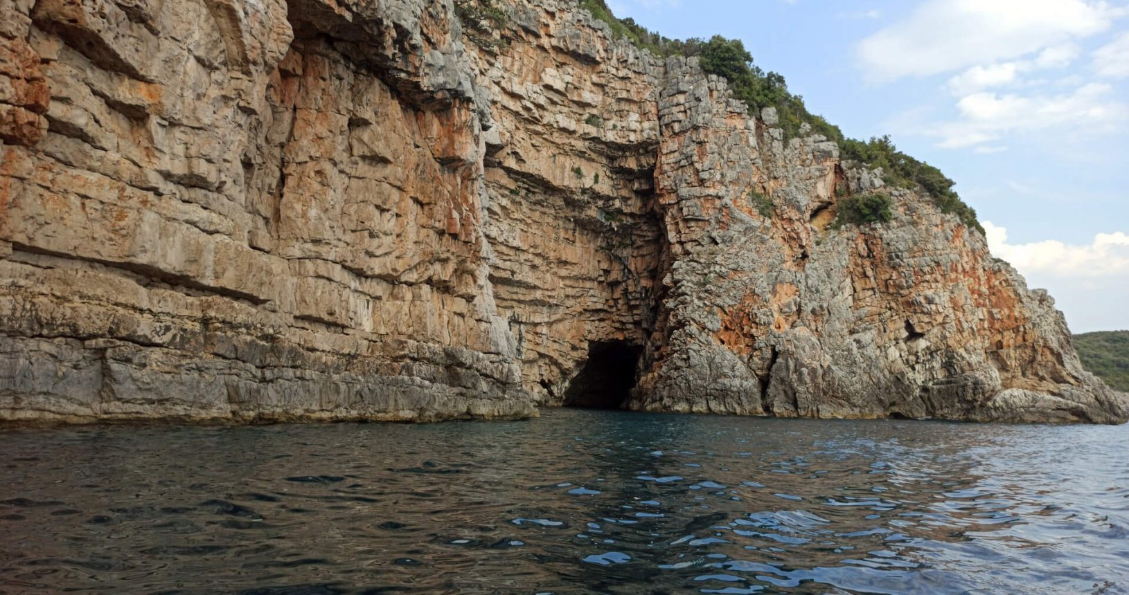 Blue Cave from the sea