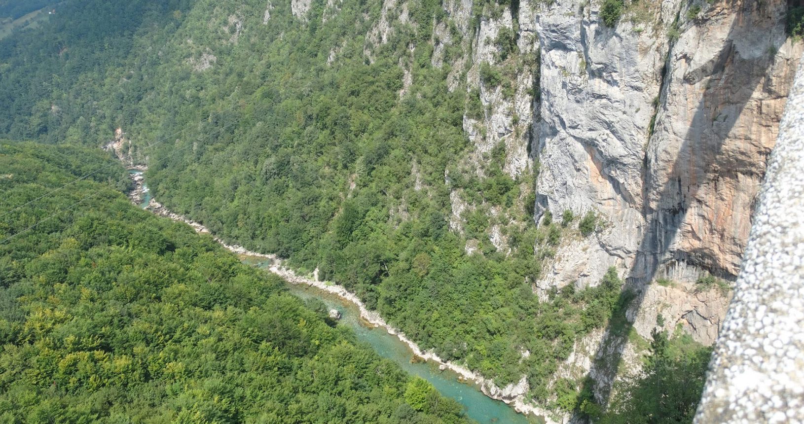 Durdevica Tara Bridge view on canyon