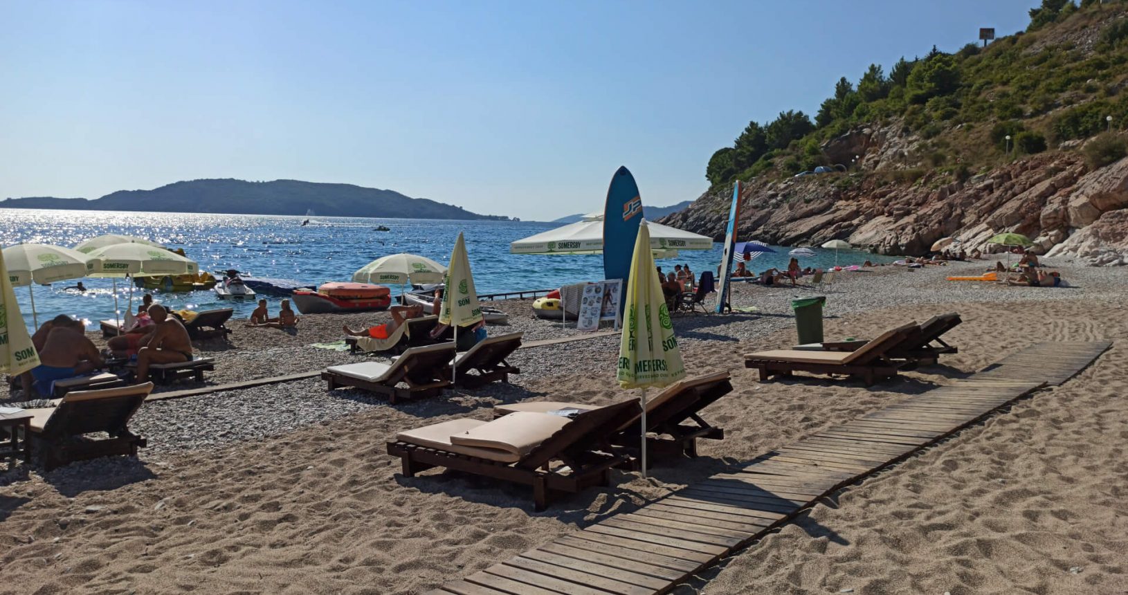 Kamenovo beach sandy and stony