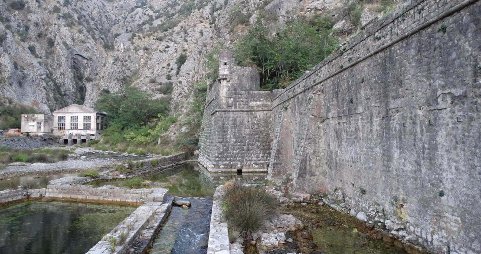 The wall of Old Town of Kotor