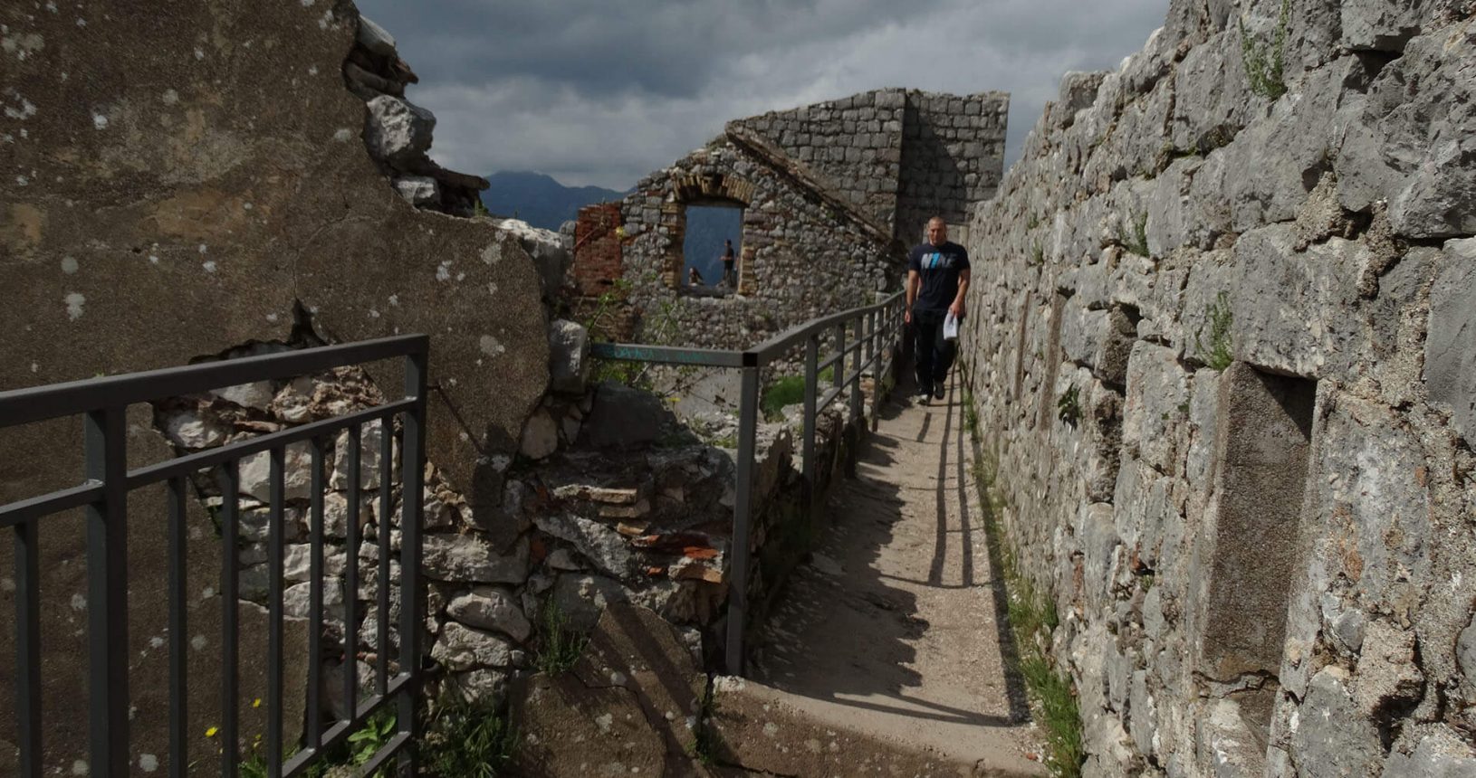 Walking inside Kotor Fortress