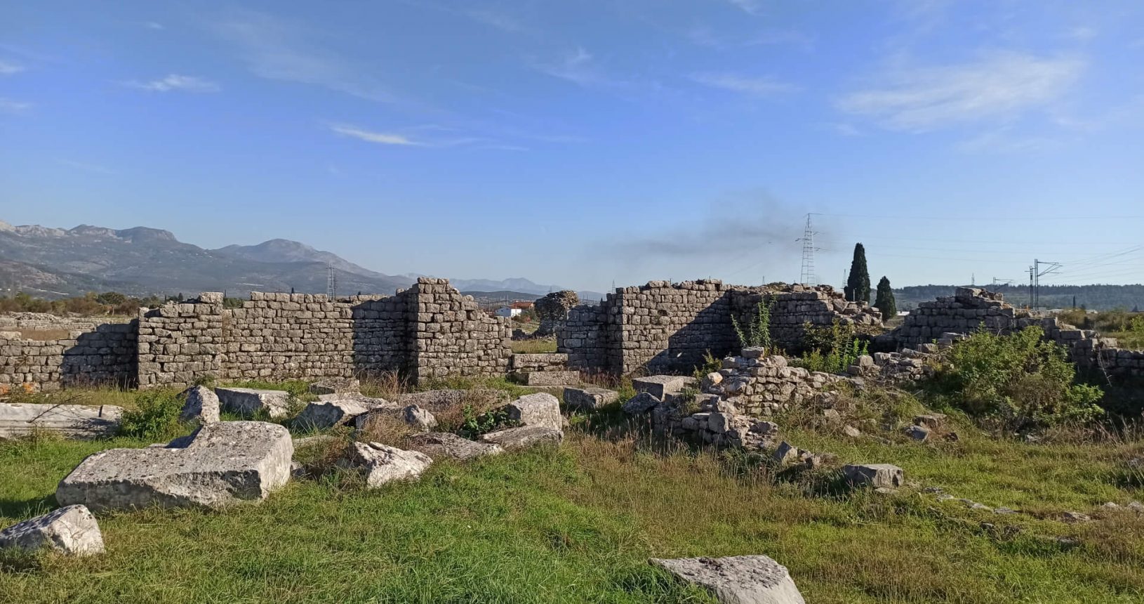 Duklja Ruins walking in an ancient city