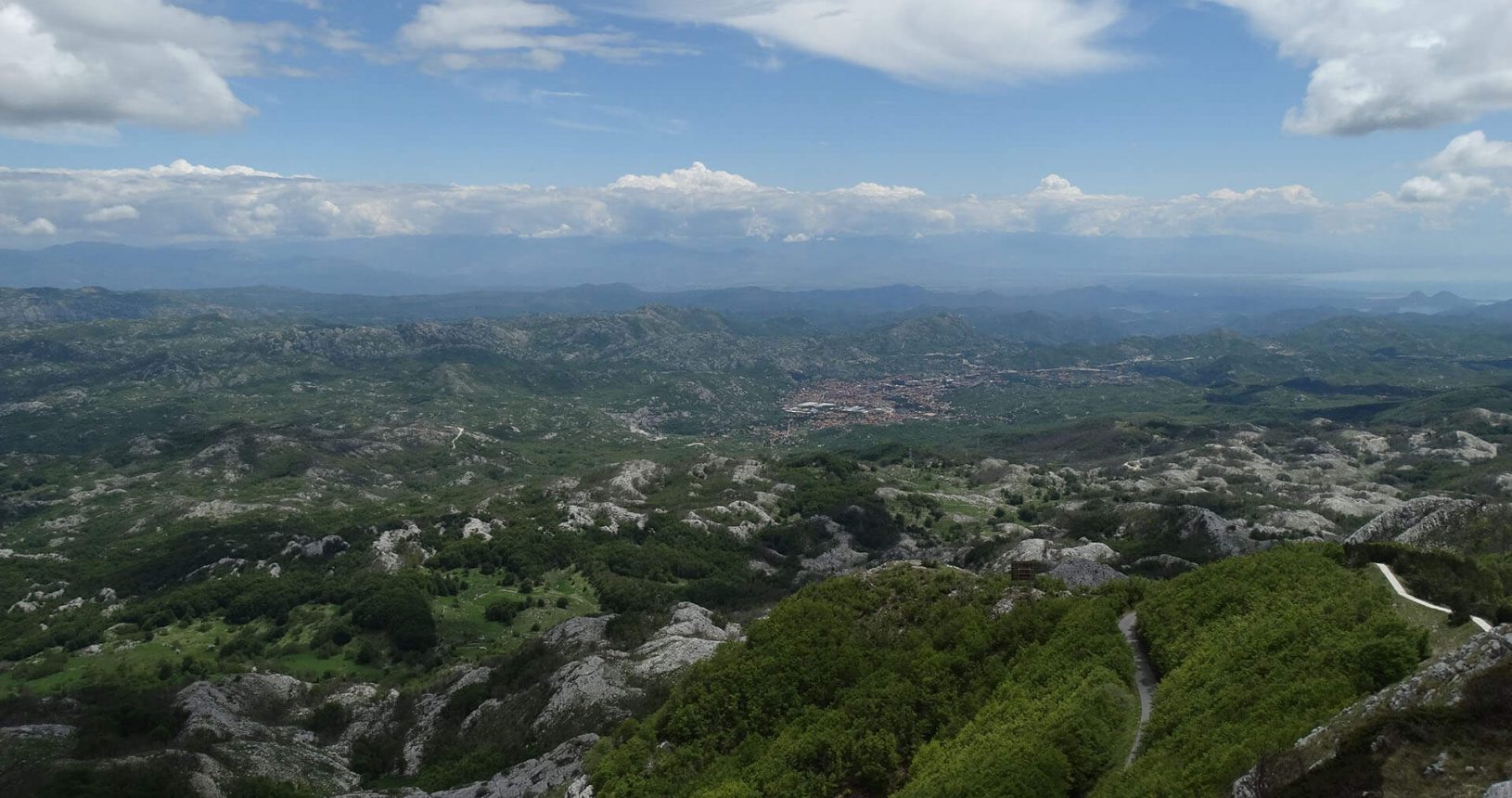Fantastic views from the top of mountains in Lovcen National Park
