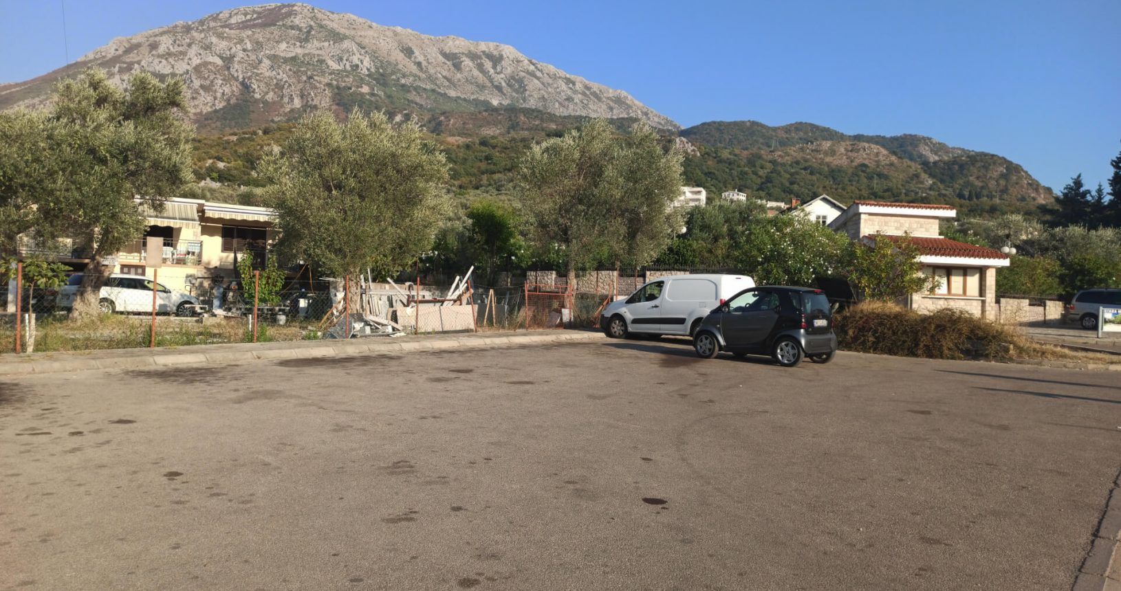 Big parking near Old Olive Tree