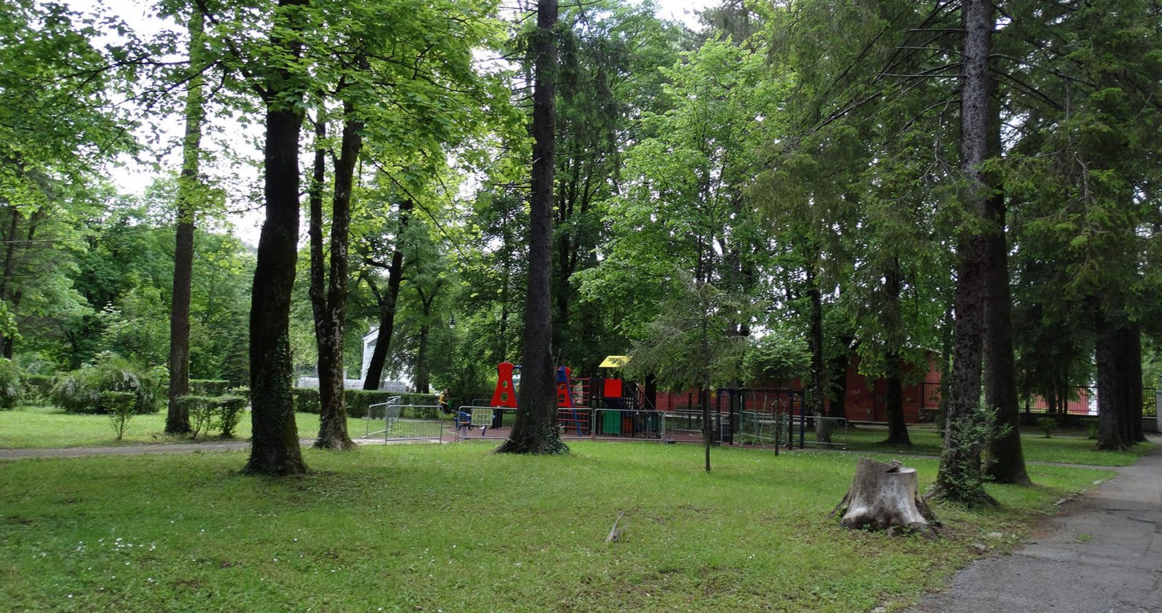 Cetinje area for kids in the park