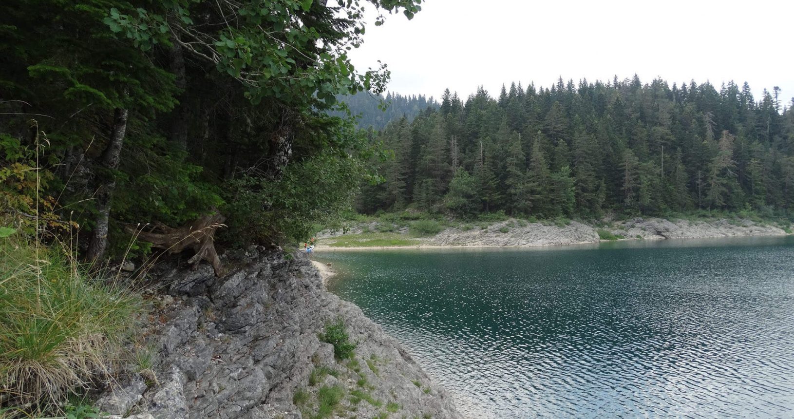 Exploring lakes in National Park Durmitor