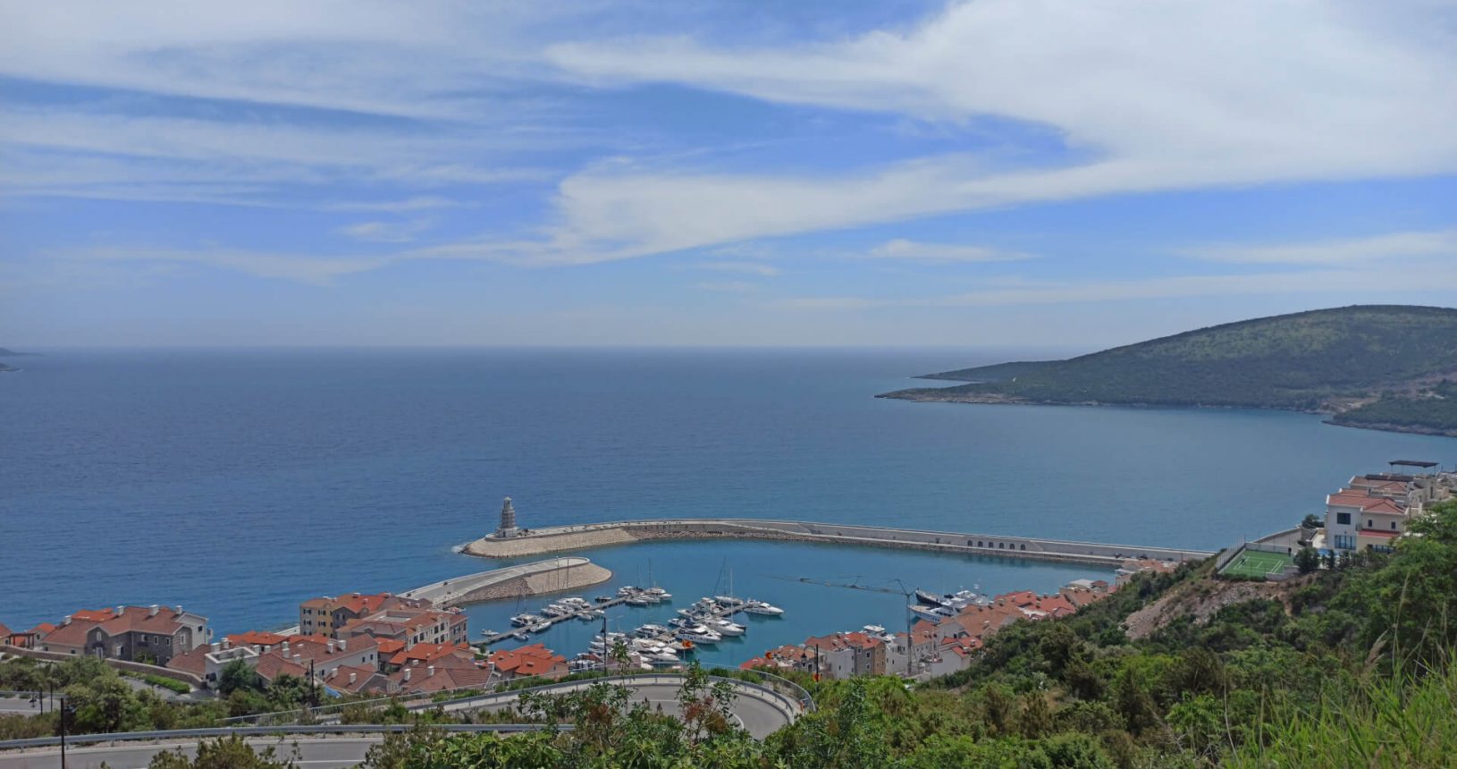 Lustica Bay from the hill