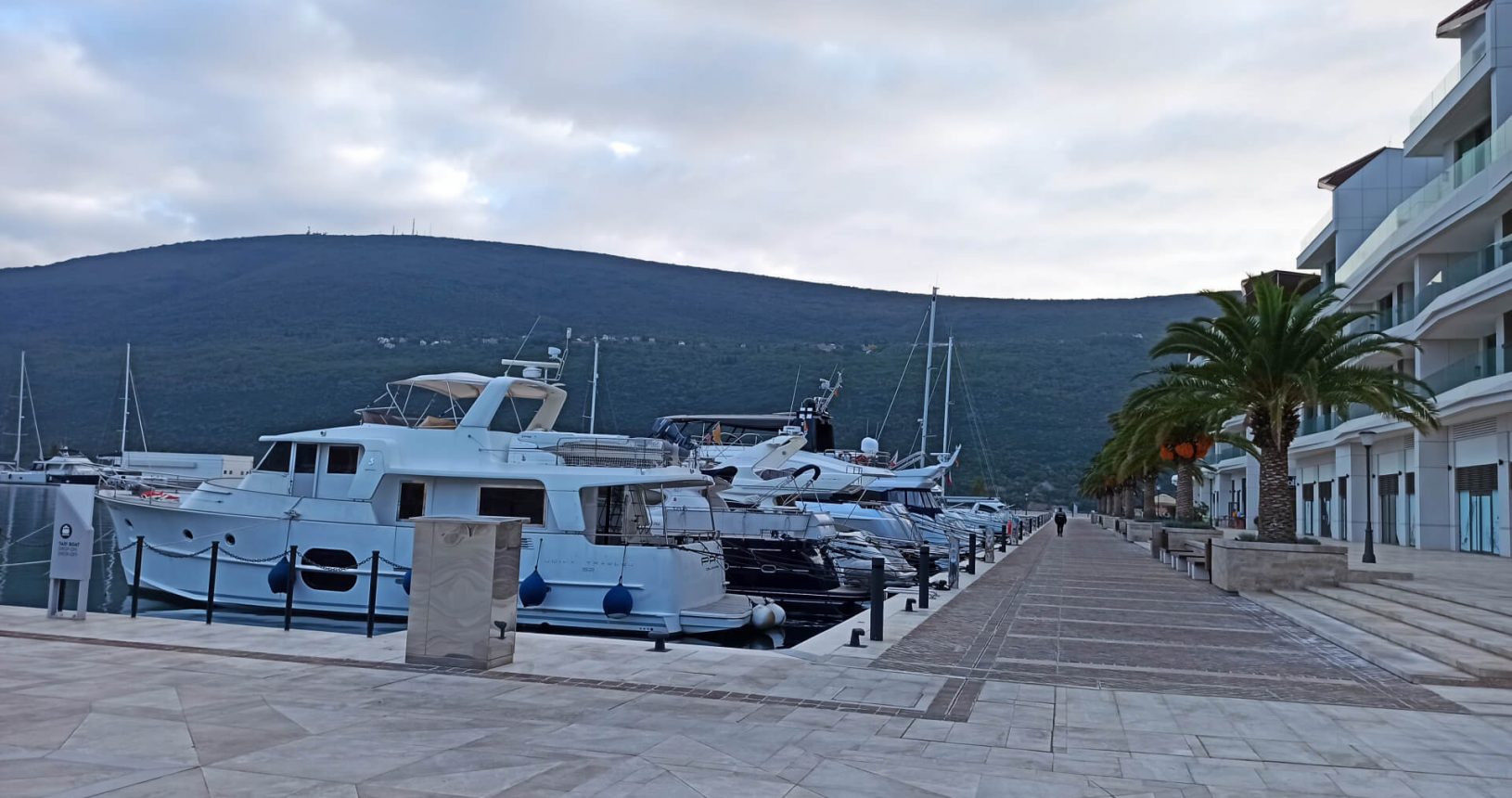 Marina with yachts in Portonovi