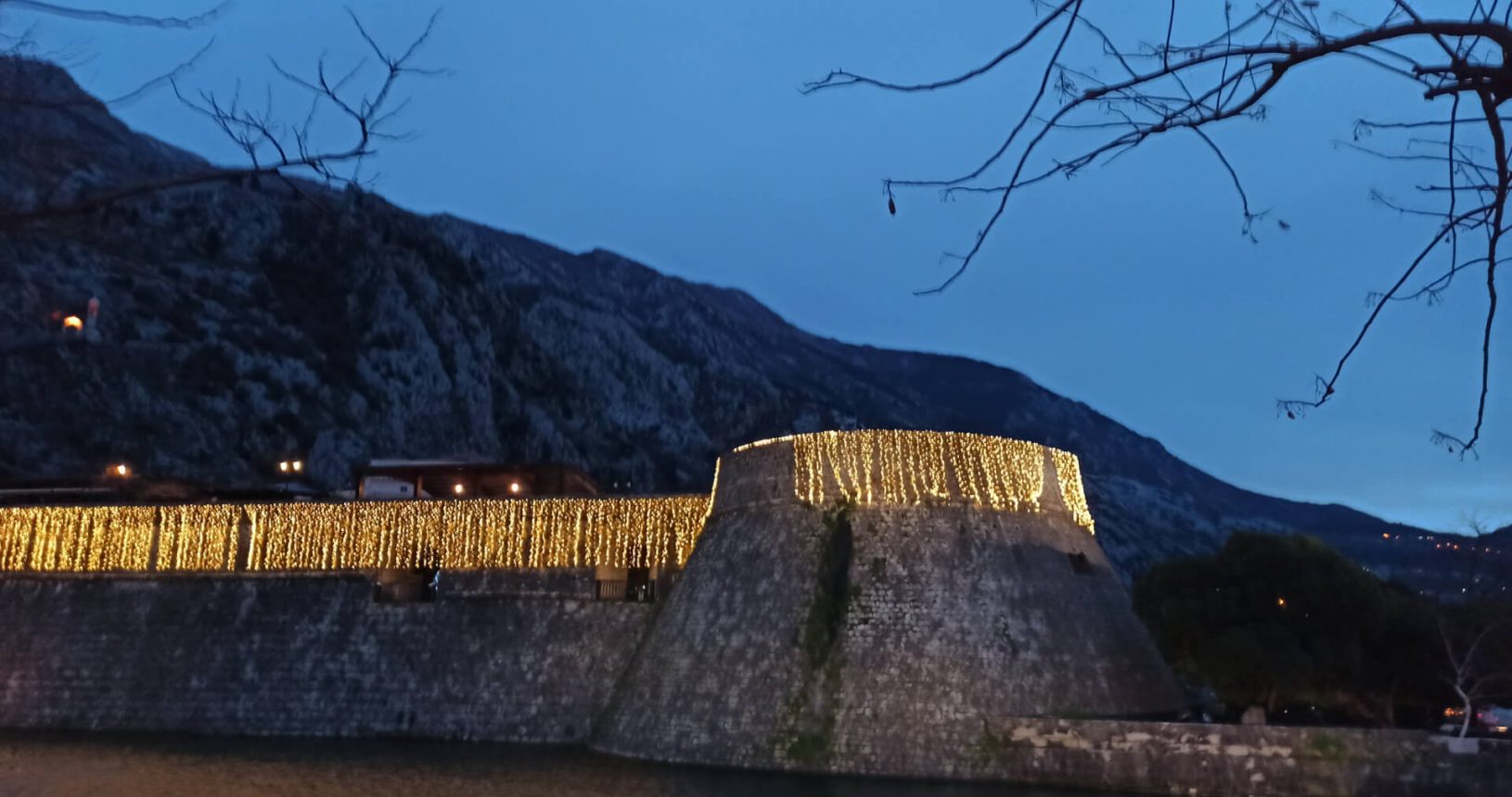 Night Kotor Fortress