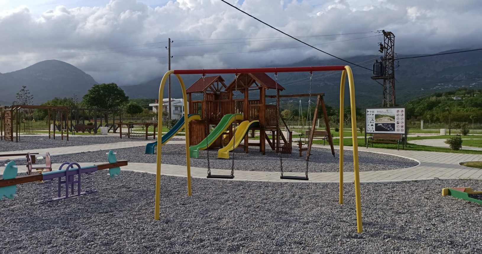 Beautiful playground. Hajdari Family Public Park