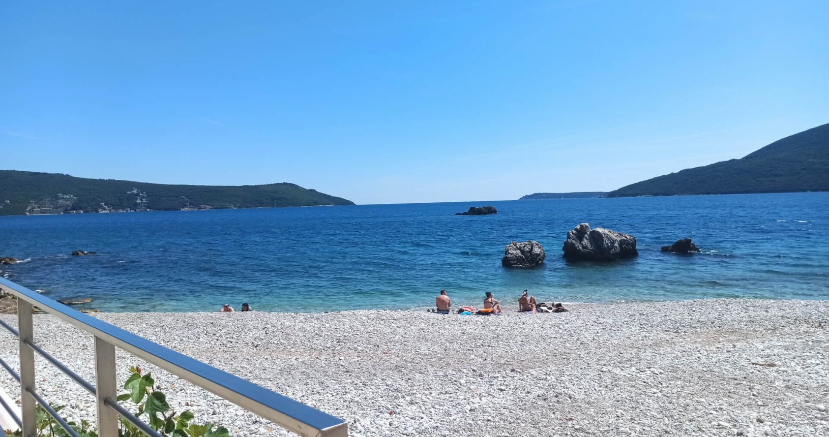 Herceg Novi Beach from promenade