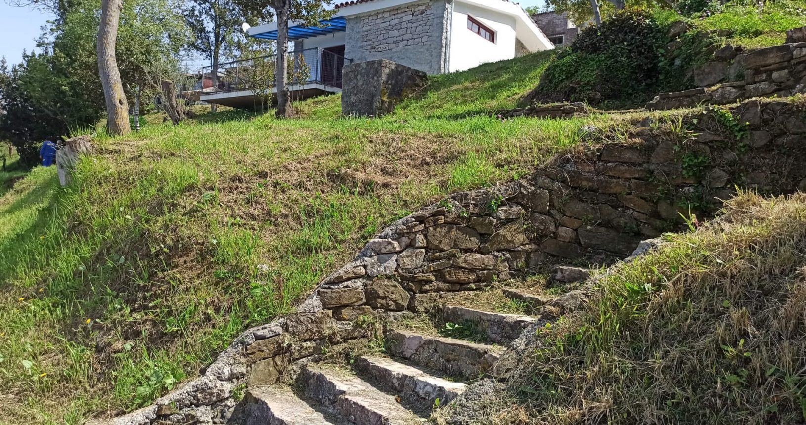 Stony stairs on the island of flowers 1620684605806