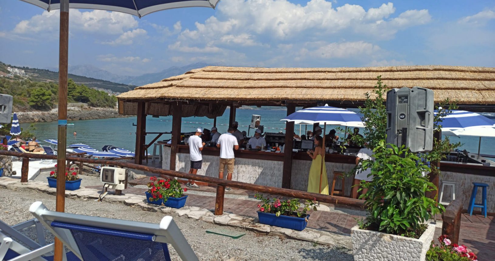 Beach bar at Almara Beach Club