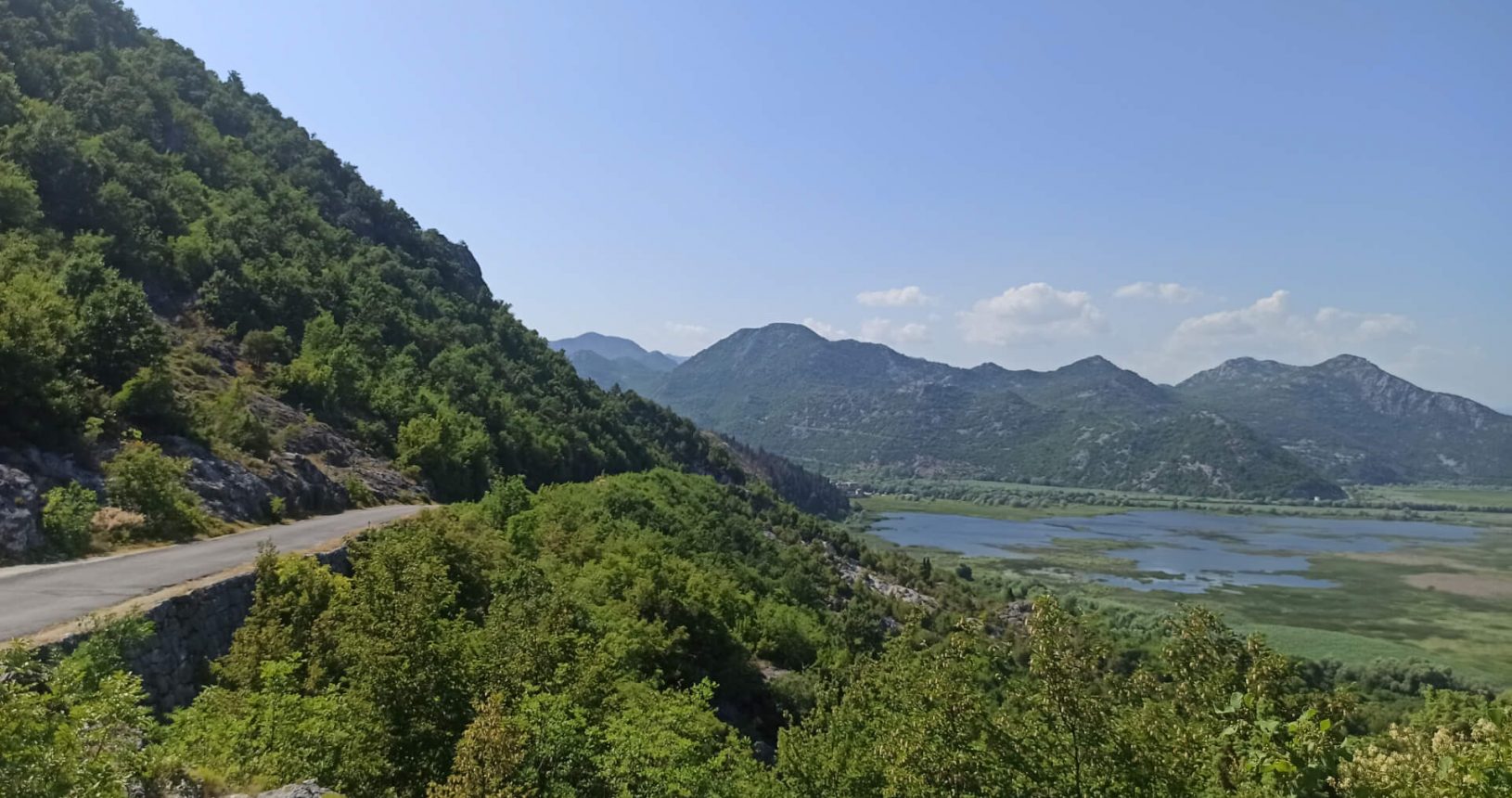 Beautiful Mountains and the road at Viewpoint Godinje