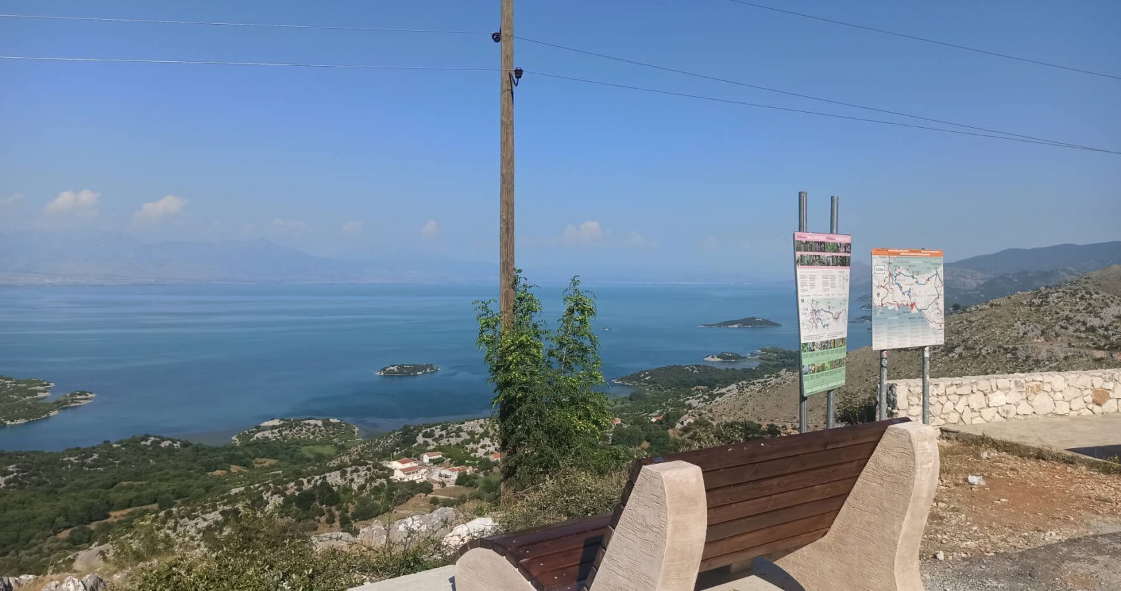 Fantastic view from the bench at Viewpoint Donji Murici