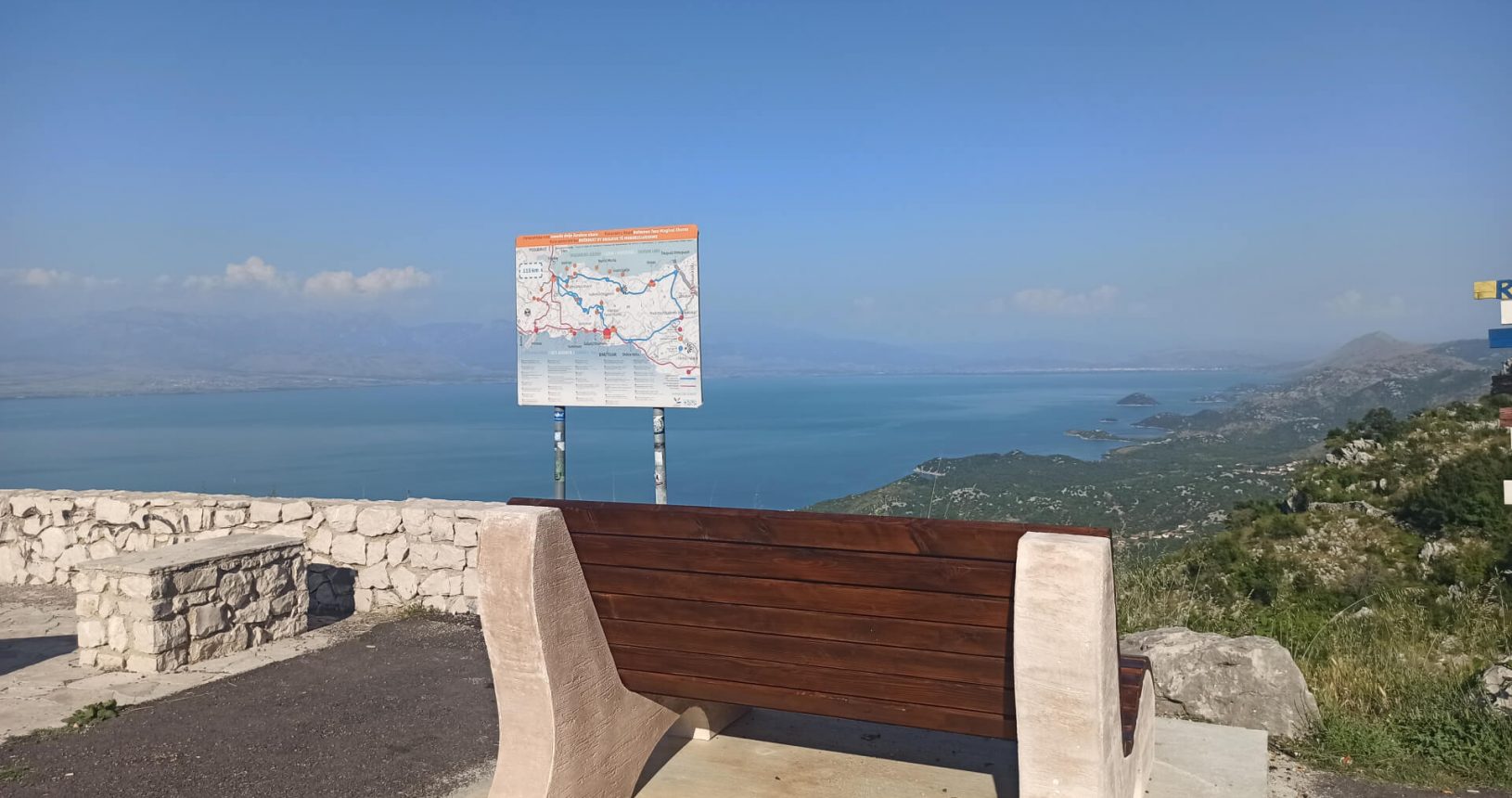 Observing Skadar lake. Viewpoint Livari