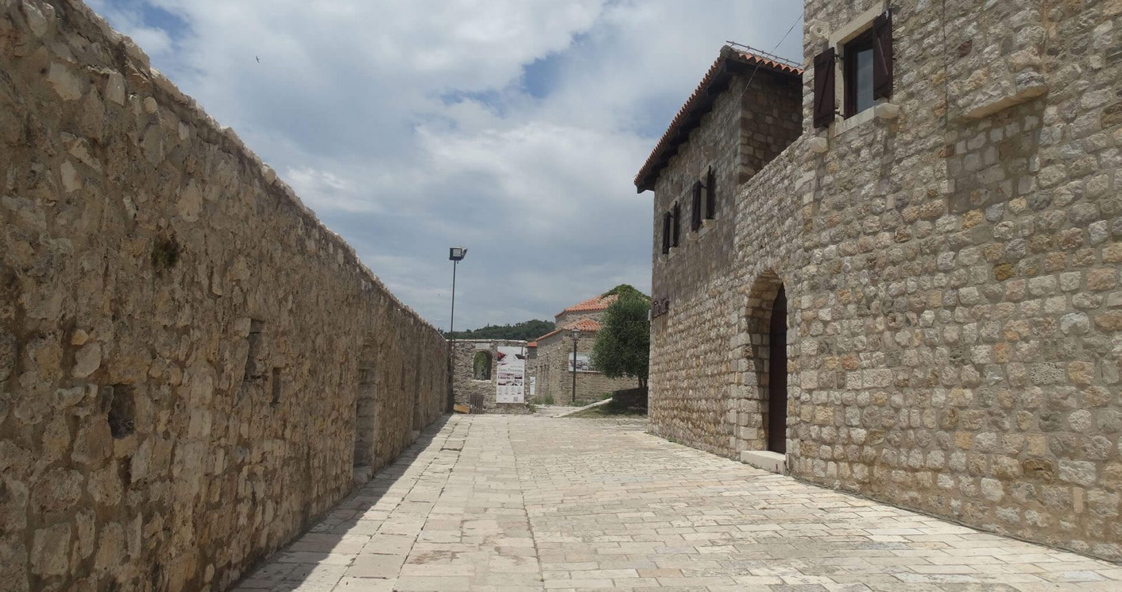 Stony walls of Ulcinj Fortress