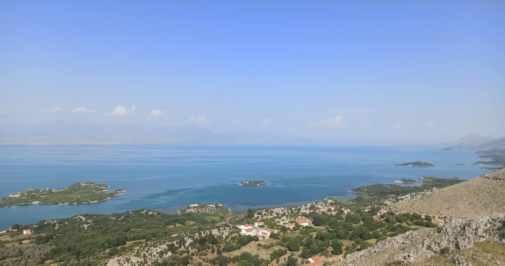 Tiny Islands in Skadar lake. Viewpoint Donji Murici