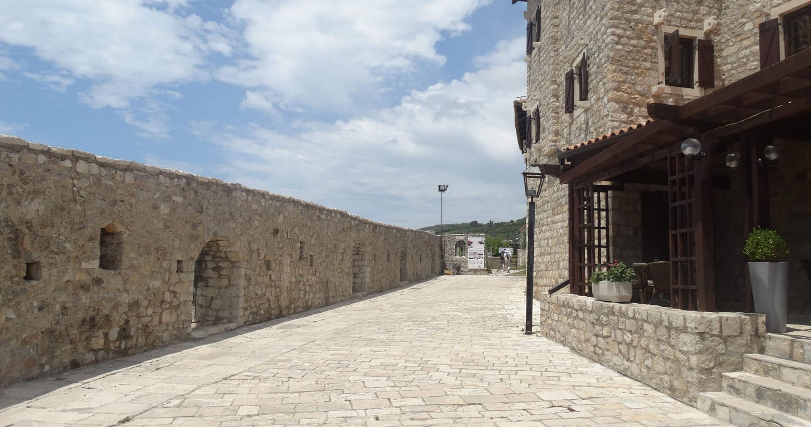 beautiful stony wall of Ulcinj fortress