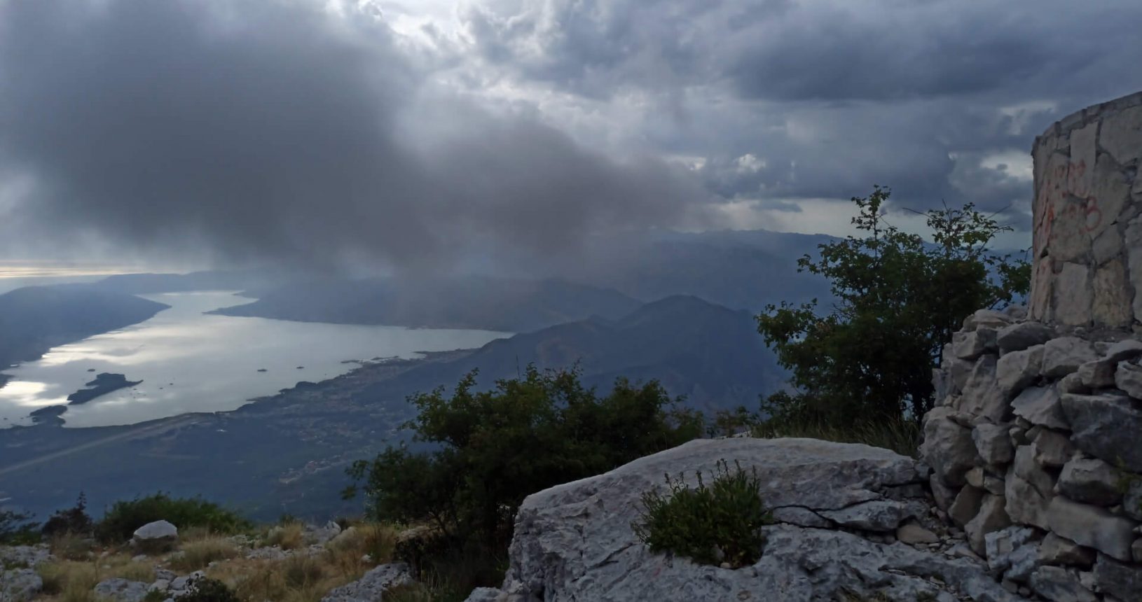 Stony side of View point for Kotor and Tivat Bay