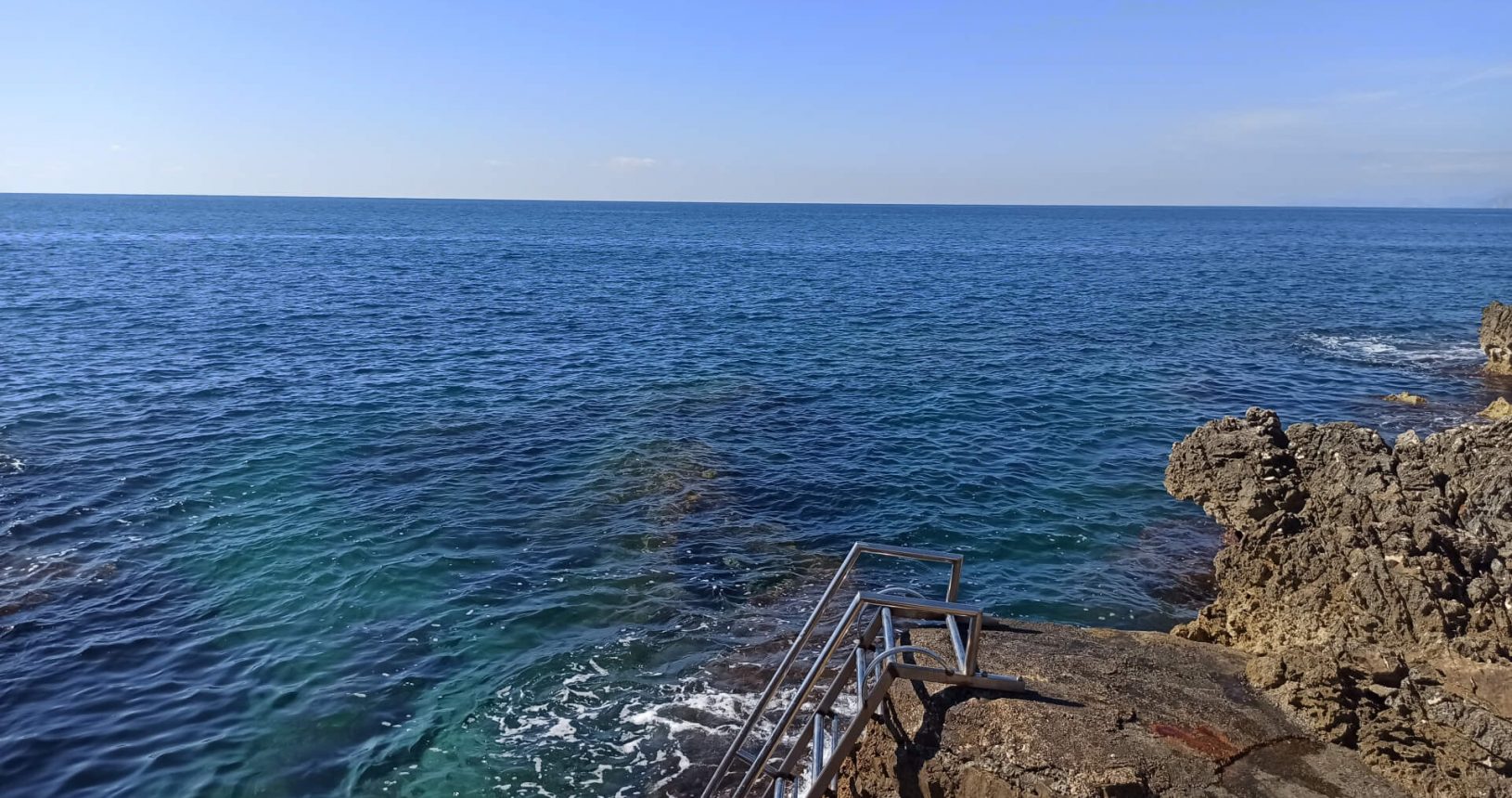 Stairs into the sea at Hladna Uvala