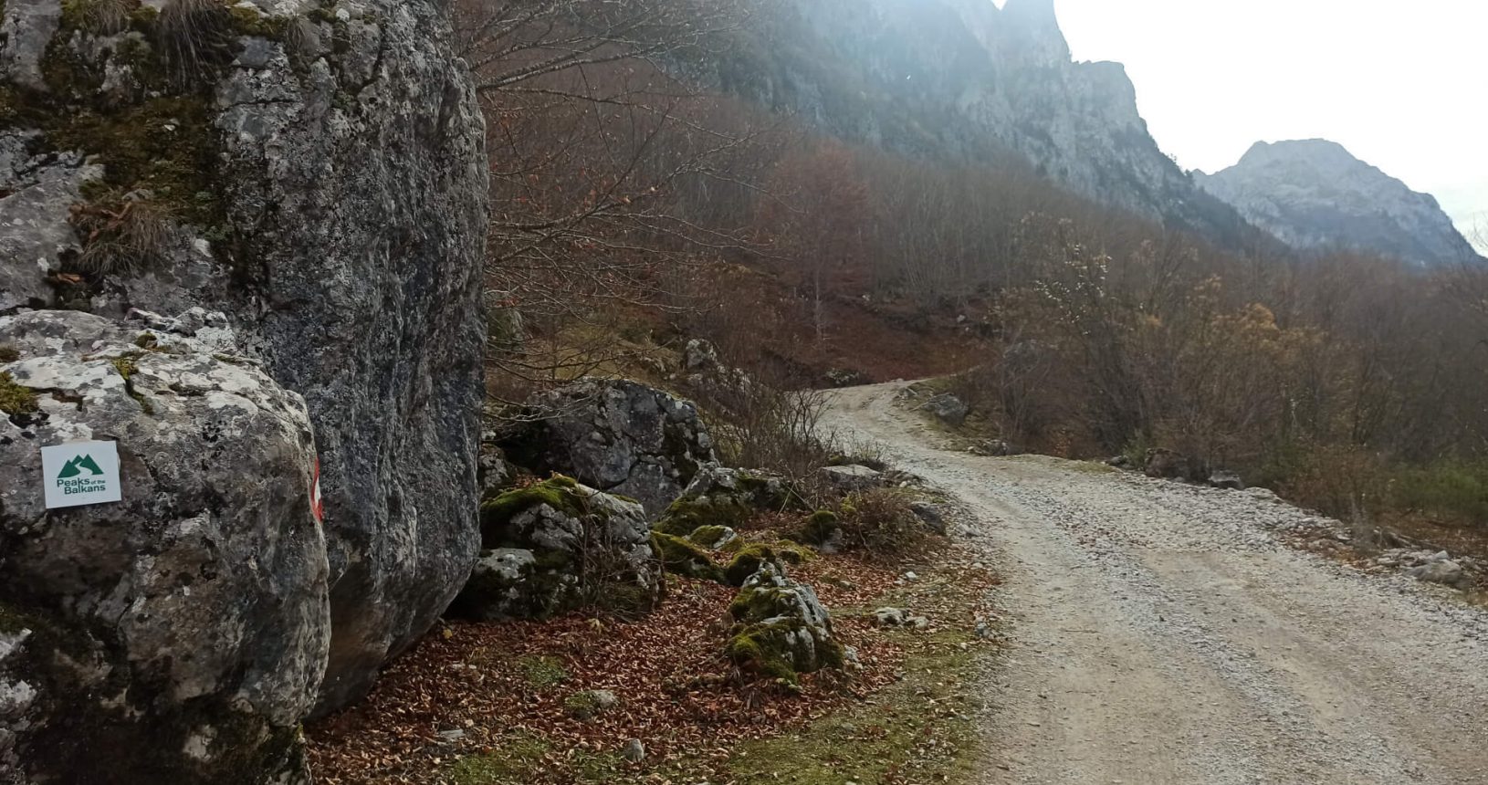Hiking trail in the national park Prokletije